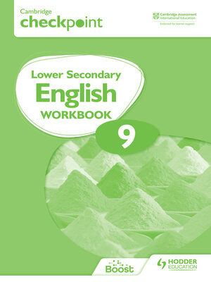 cover image of Cambridge Checkpoint Lower Secondary English Workbook 9